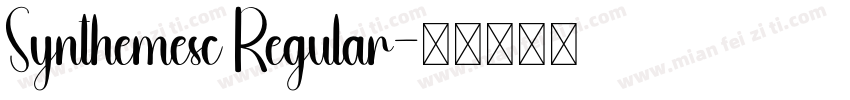 Synthemesc Regular字体转换
